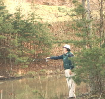 Jim fly fishing