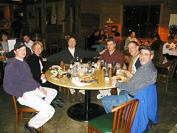 Dinner at Columbia's Steakhouse in Berea - Feb. 2002